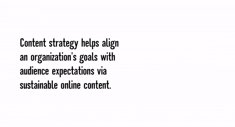 Content strategy, defined.